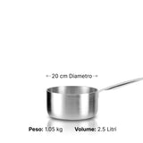 Straight Saucepan one handle