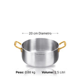 Saucepan two brass handles
