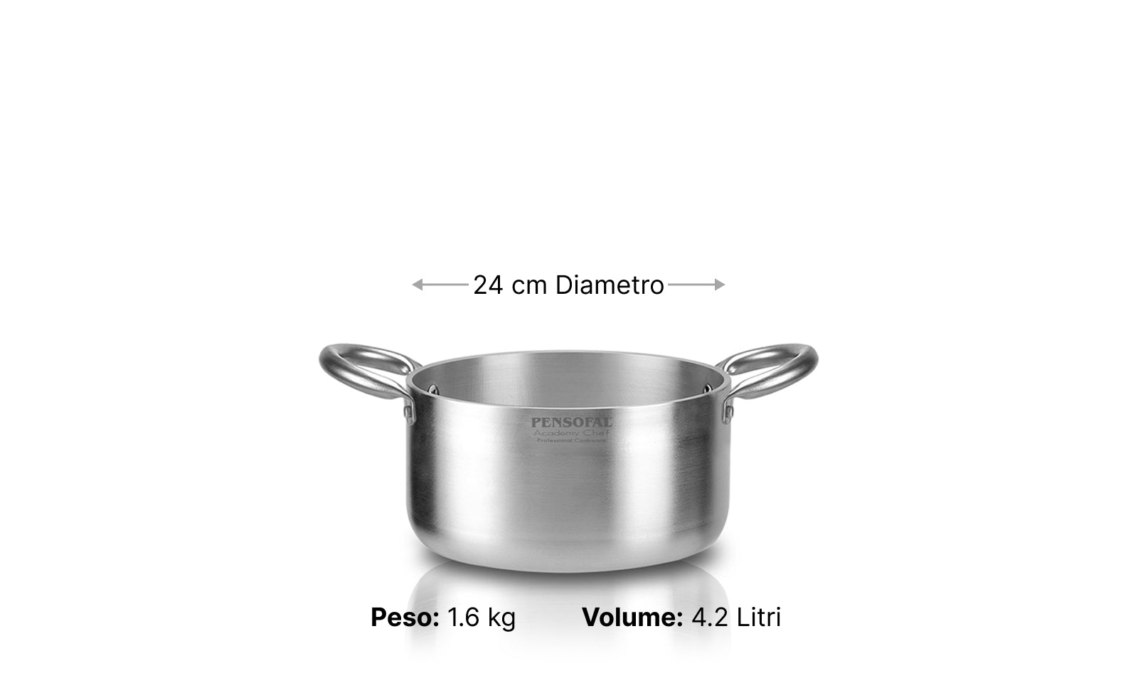 Straight Saucepan with two handles