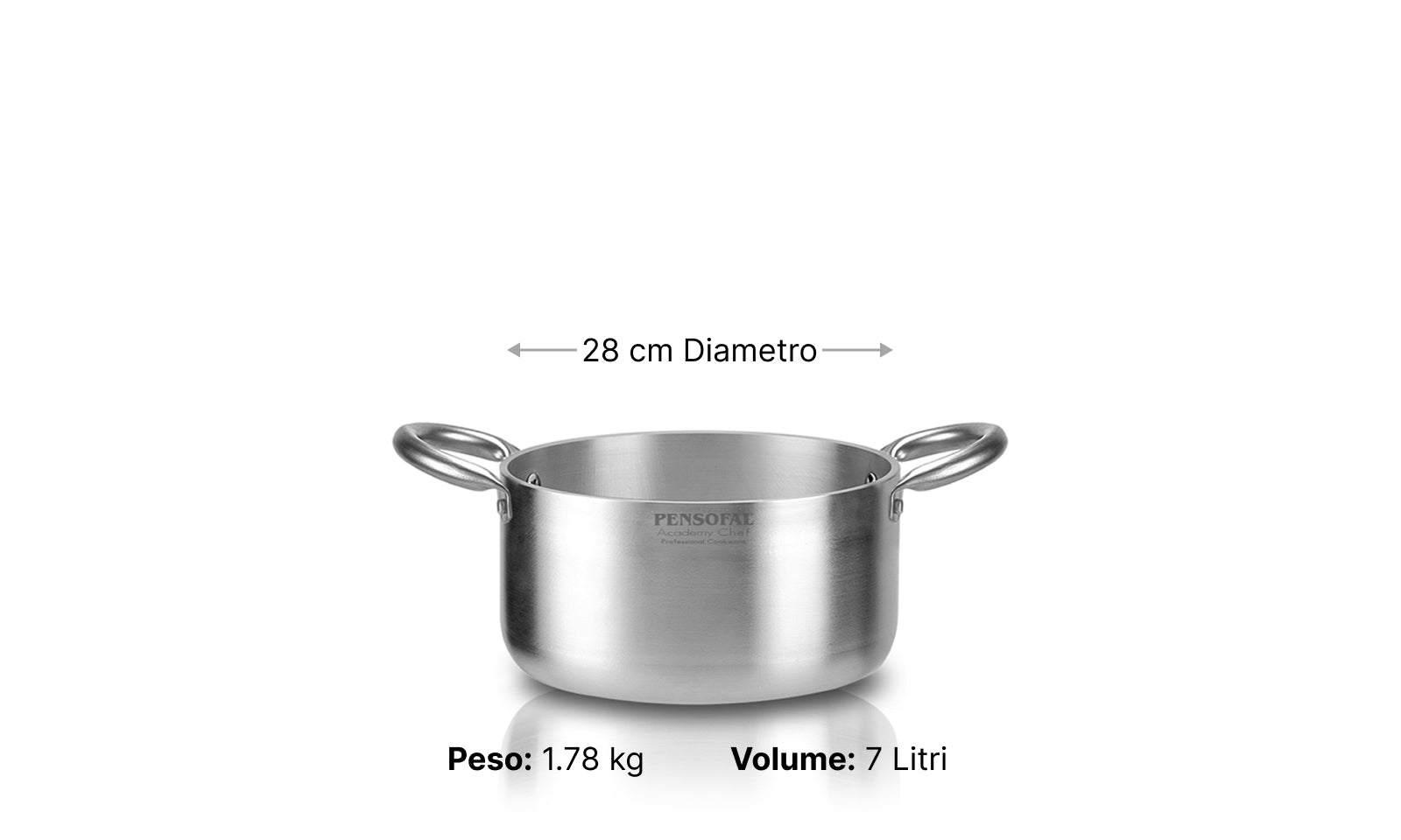 Straight Saucepan with two handles