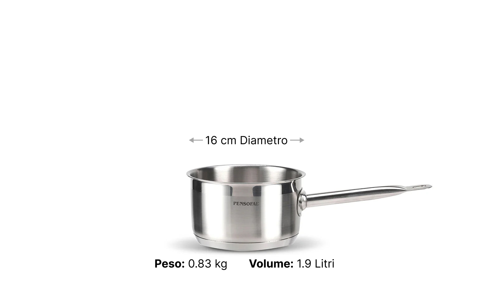 Saucepan one handle