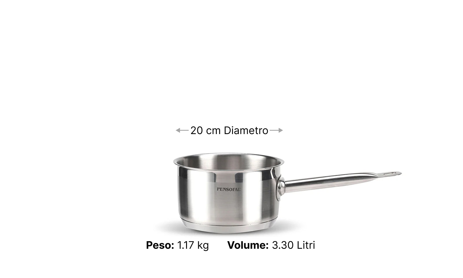 Saucepan one handle