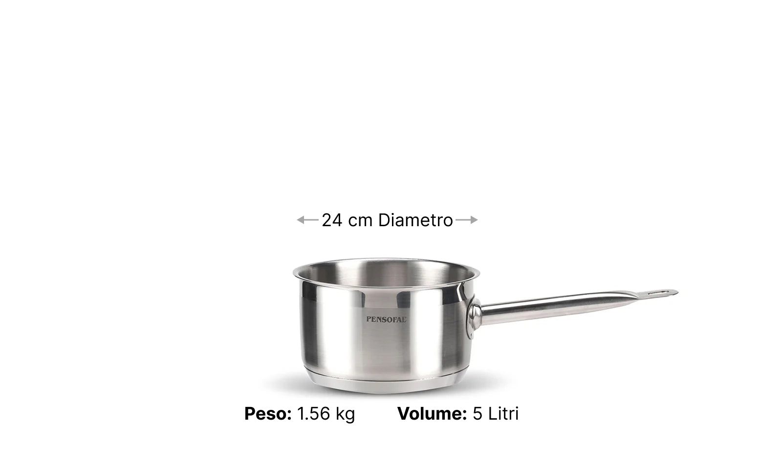 Saucepan one handle