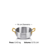 Mini Skillet two brass handles