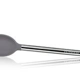 Cucchiaione in silicone con manico in acciaio inox