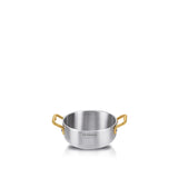 Mini Skillet two brass handles