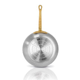 High Frypan with casted brass handle