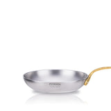 High Frypan with casted brass handle
