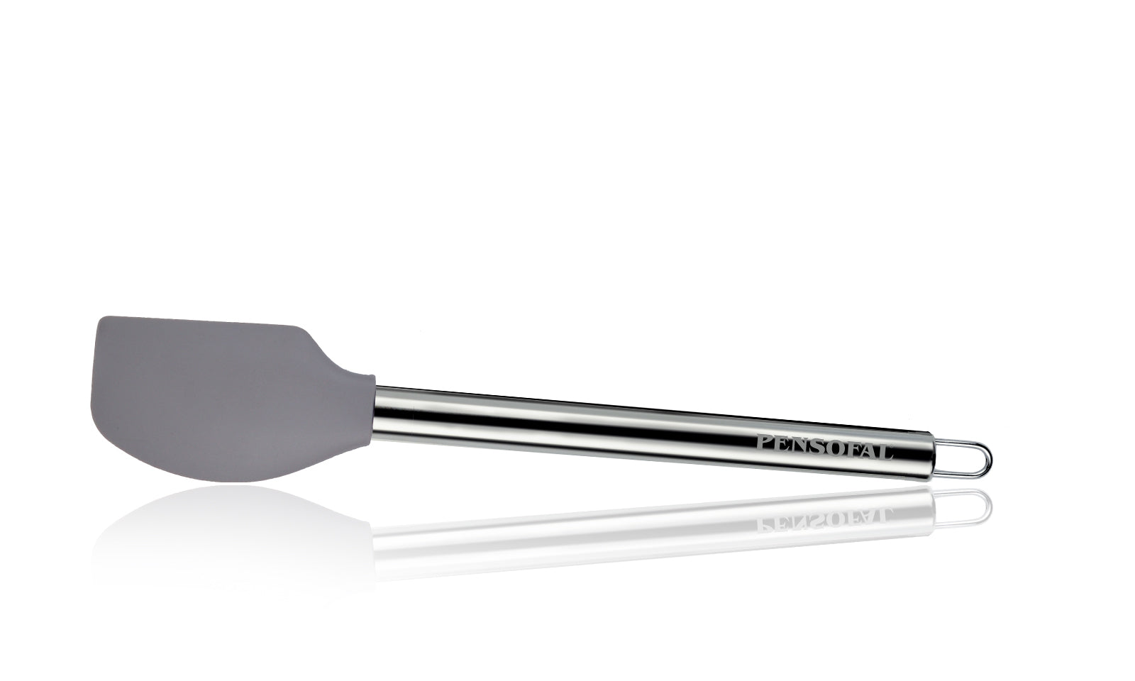 Spatola in silicone con manico in acciaio inox Pensofal