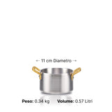 Mini Saucepan two brass handles