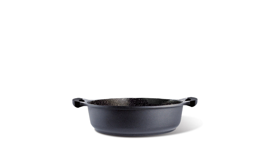 High skillet 2 side handles with glass lid