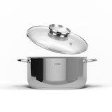 Casseruola cilindrica Jumbo due maniglie + coperchio Dosaroma - New Era