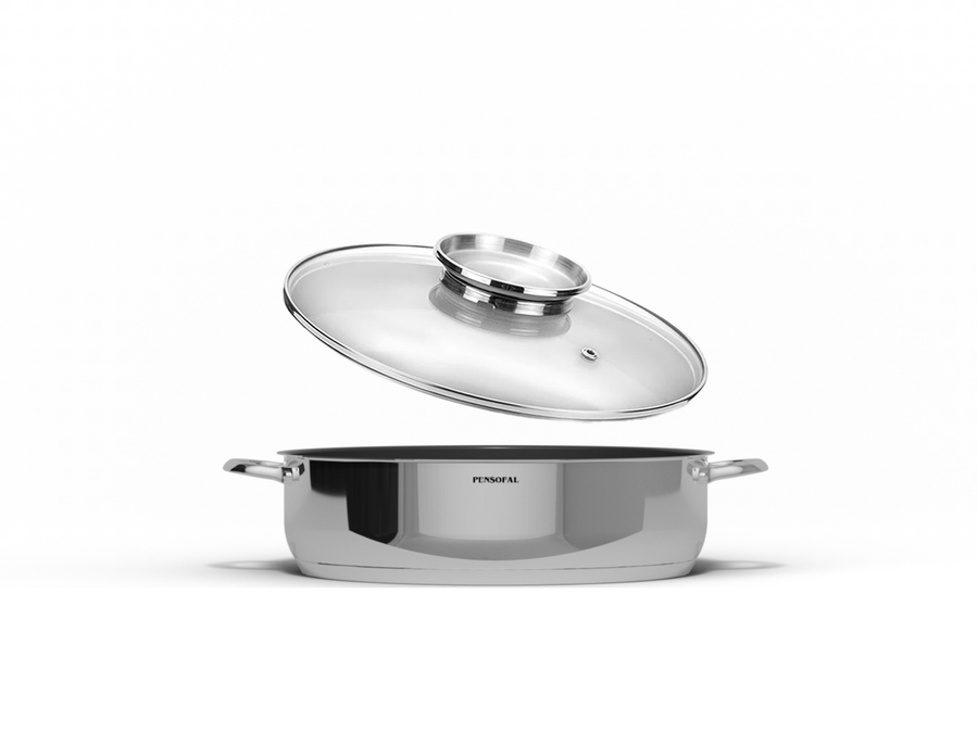 Tegame cilindrico Jumbo 2 maniglie + coperchio Dosaroma - New Era