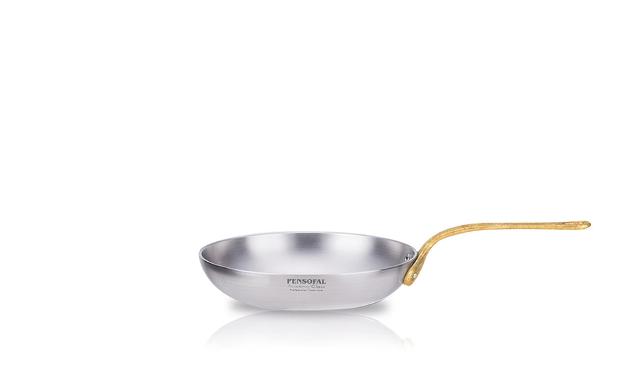 High Frypan with casted brass handle